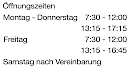 Neue Öffnungszeiten